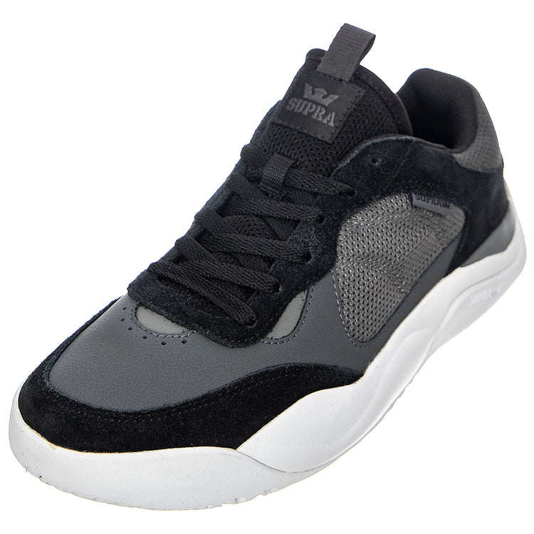 Pecos - Scarpe Stringate Profilo Basso Uomo Nere / Grigie / Bianche PECOS Black/Dk Grey-White . SUPRA 