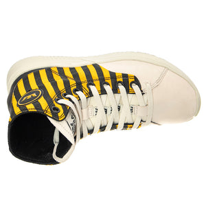 Statik - Scarpe Stringate Profilo Alto Uomo Gialle / Nere / Caution Stripe / Bone STATIK Caution Stripe-Bone . SUPRA 