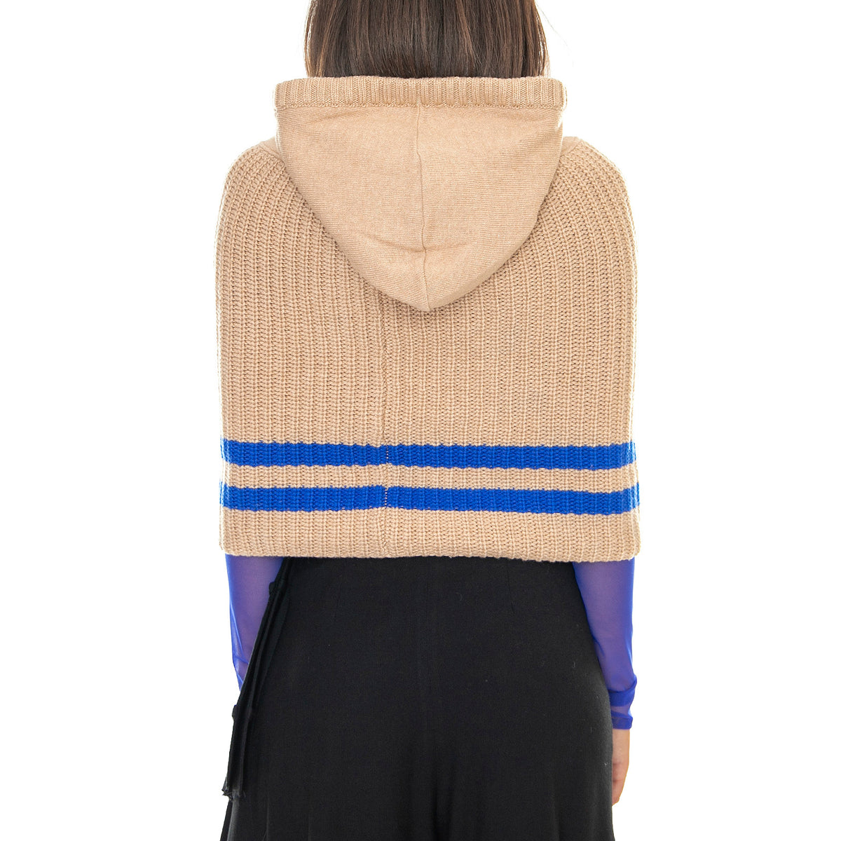 Breeze Collar Velox Sweater- Camel - Coprispalle Donna Beige 19WWV00018-3021 . MARIOS 