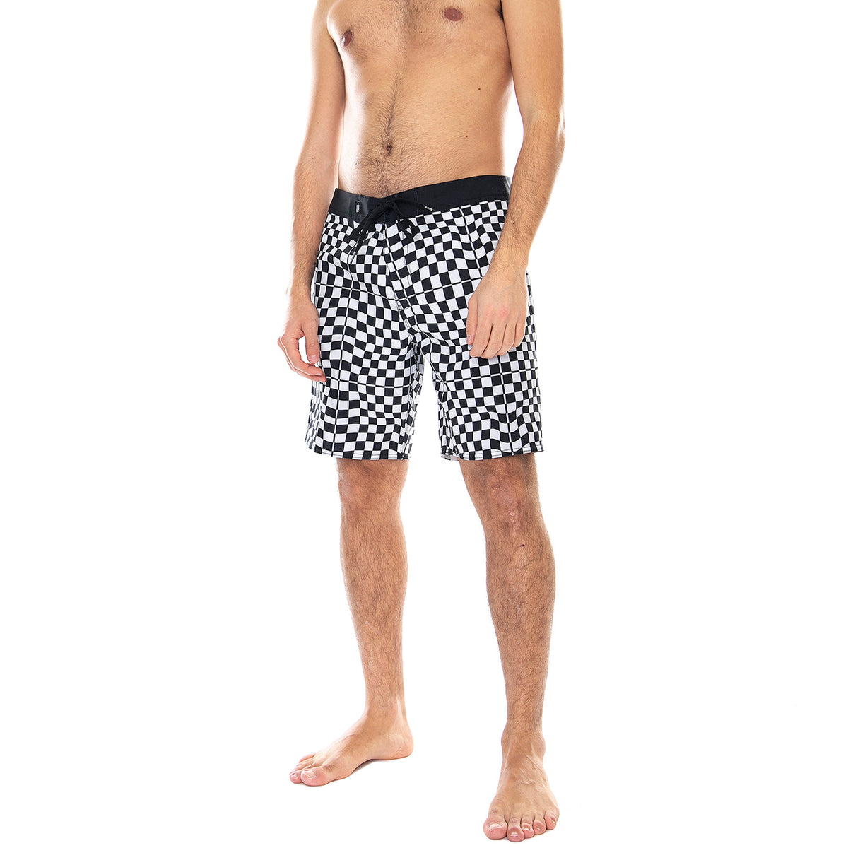 Mn Mixed Warp Swim Trunks - Check / Black / White - Bermuda da Bagno Uomo Multicolore VN0A3W45UVD . VANS 