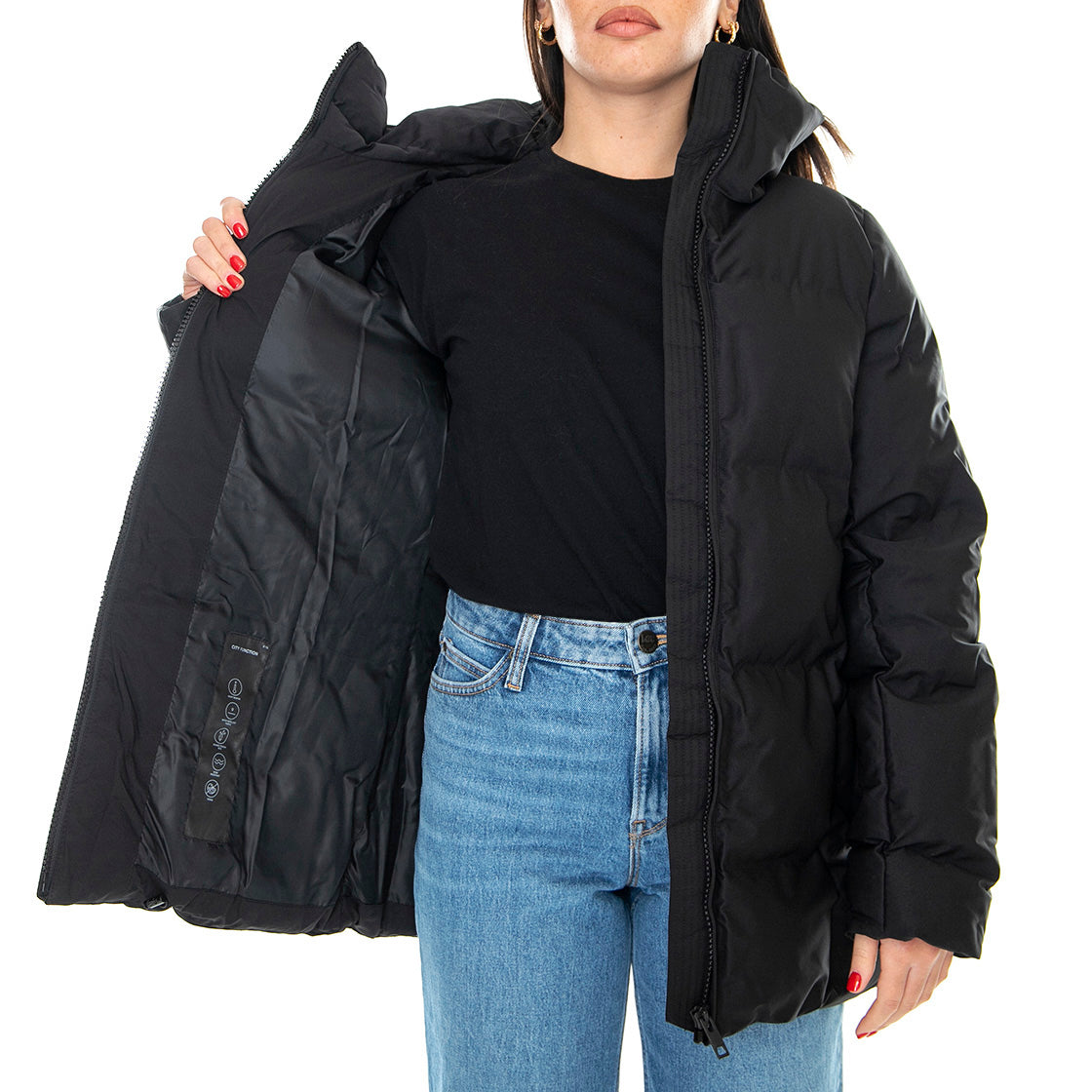 Flori - Giacca Invernale Donna Nera 330383-110 . ELVINE 