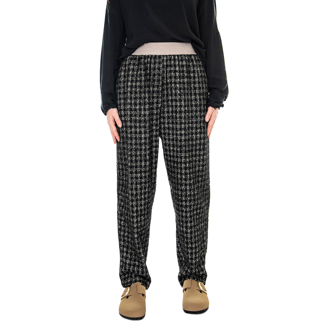 Fintariga 021SD25041 - Pantaloni Donna Burro / Neri 021SD25041 -029051-01 . ALESSIA SANTI 