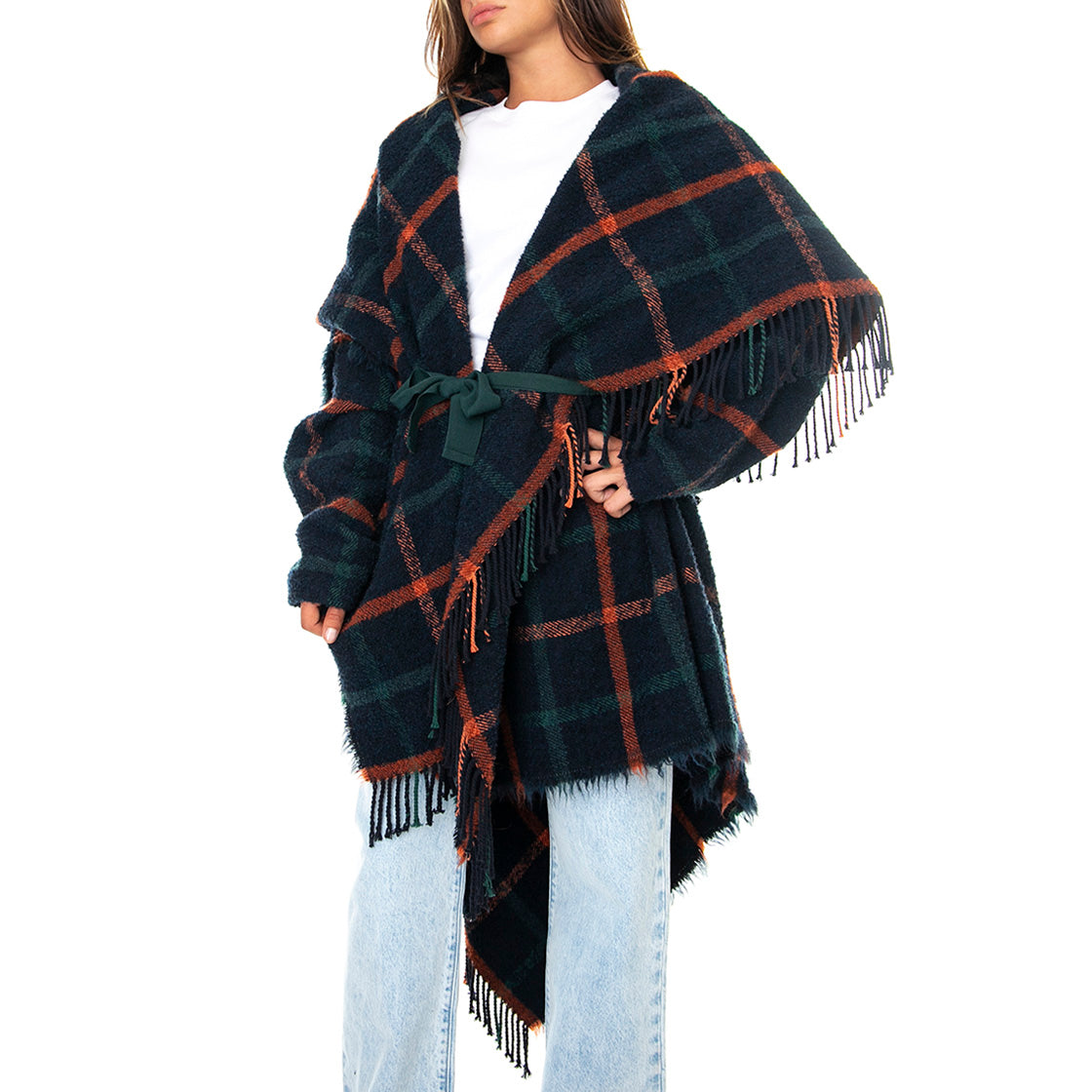 021SD35022 Poncho Scozzese Donna 021SD35022 -029097-01 . ALESSIA SANTI 