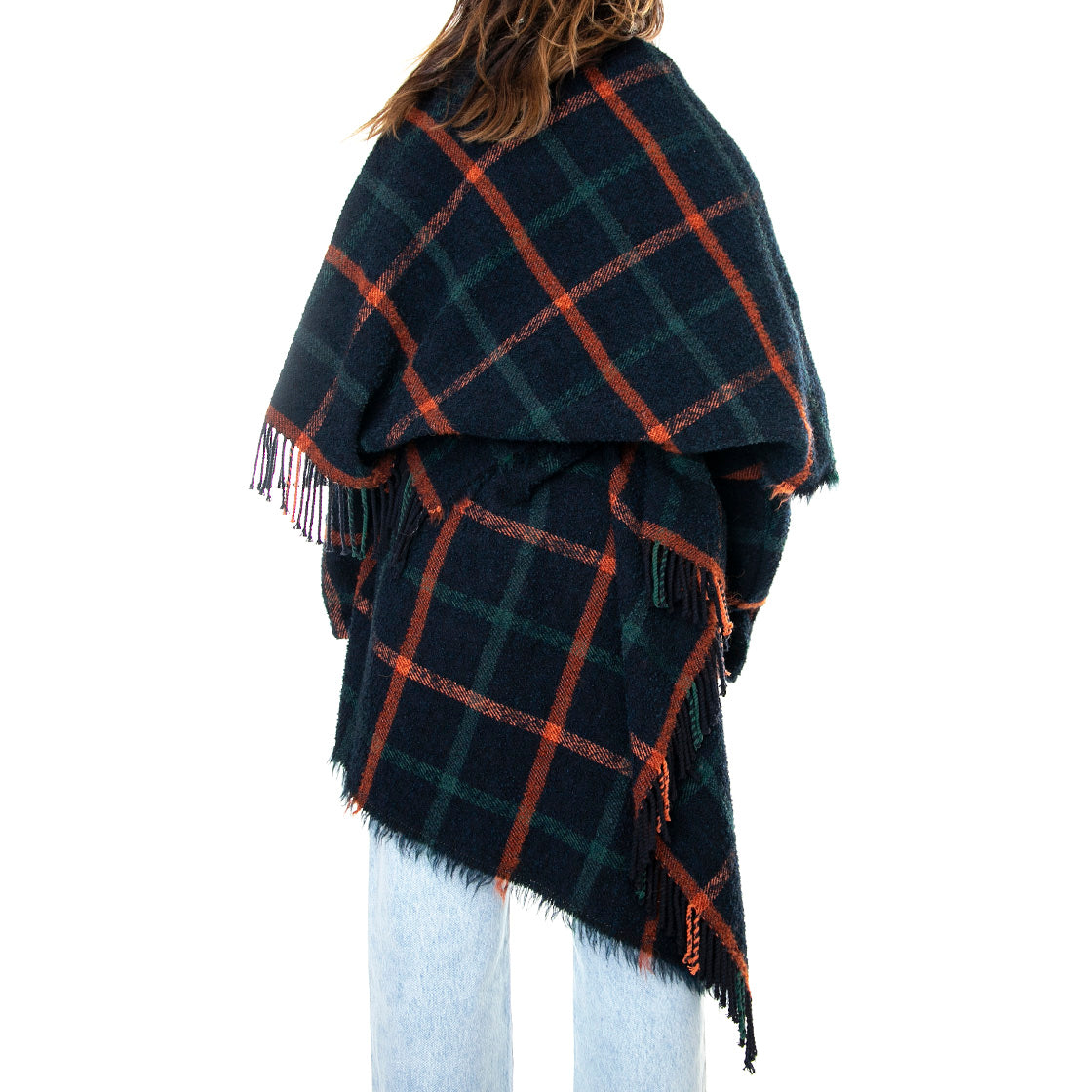 021SD35022 Poncho Scozzese Donna 021SD35022 -029097-01 . ALESSIA SANTI 