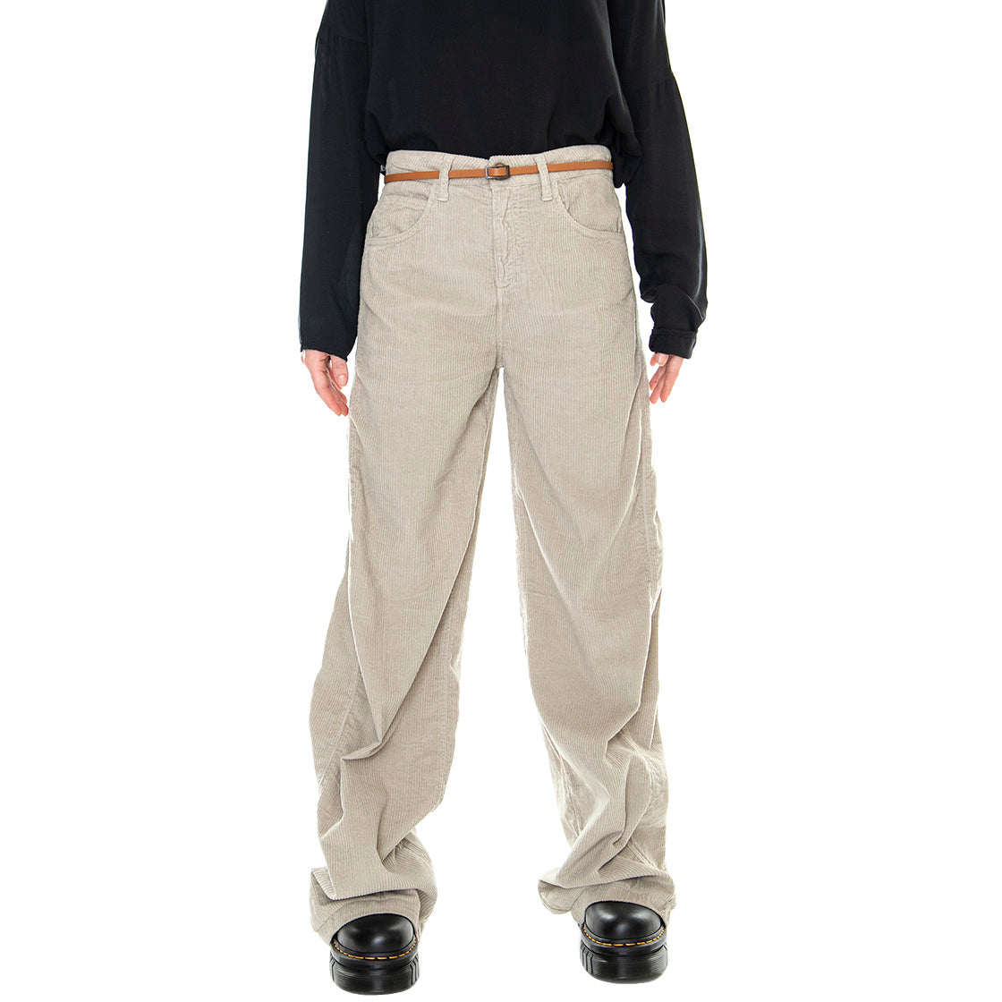 Cord 921SD25011 - Pantaloni in Velluto Donna Grigio / Albume 921SD25011 -S2240 . ALESSIA SANTI 
