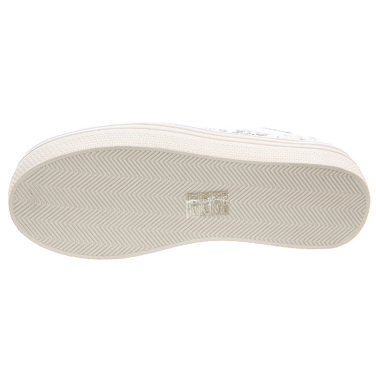 Bobbi - Scarpe Stringate Profilo Basso Donna Bianche SMPBOBBI-WHTMULT . STEVE MADDEN 