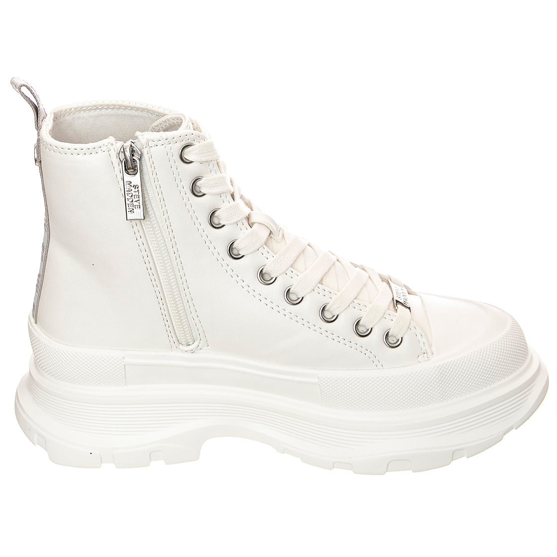 Captor - Scarpe Stringate Profilo Alto Donna Bianche SMPCAPTOR-WHTWHT . STEVE MADDEN 