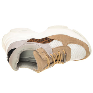 Menace - Scarpe Stringate Profilo Basso Donna Beige / Bianche / Taupe SMPMENACE-TAUMLT . STEVE MADDEN 