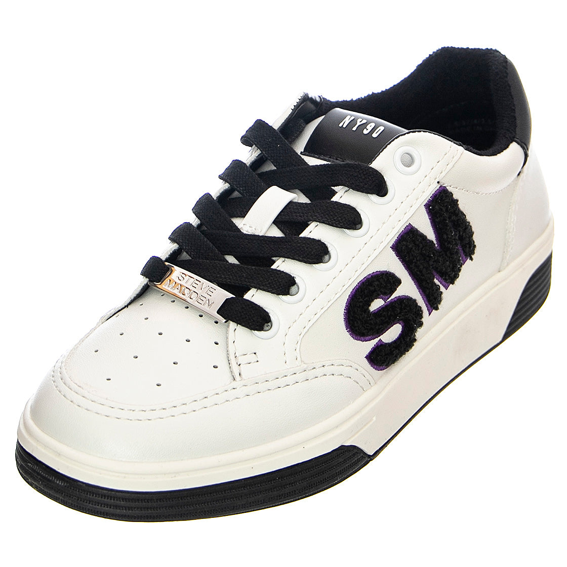 Perks Action - Scarpe Stringate Profilo Basso Donna Bianche / Nere SMPPERKS-BLKMLT . STEVE MADDEN 