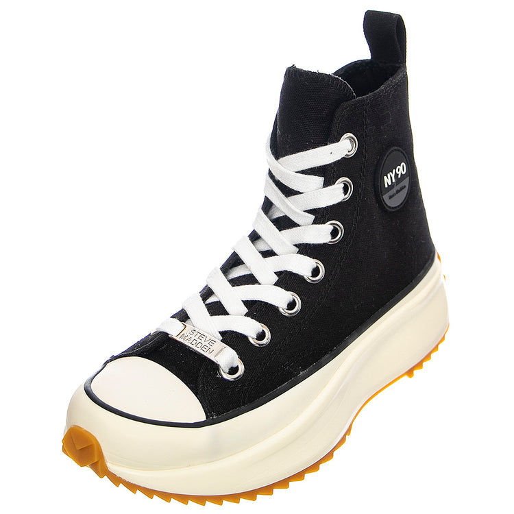 Shark - Scarpe Stringate Profilo Alto Donna Nere SMPSHARK-BLK . STEVE MADDEN 