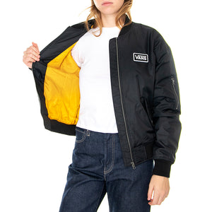 Crew Pilot Jacket Black - Giacca Invernale Donna Nera VN0A7RMNBLK1 . VANS 