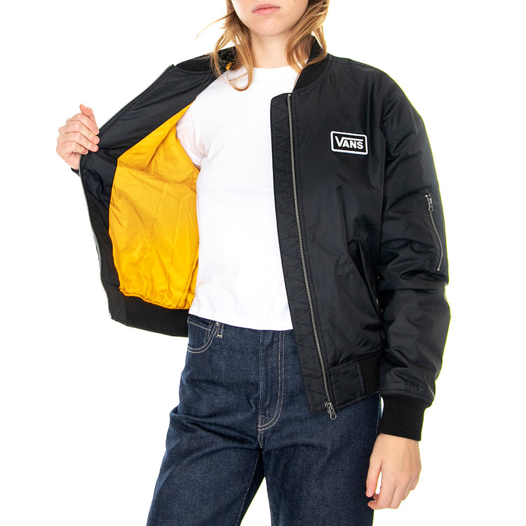 Crew Pilot Jacket Black - Giacca Invernale Donna Nera VN0A7RMNBLK1 . VANS 