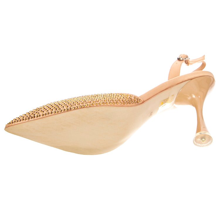Zivote Beige Fabric - Sandali Donna Beige JCSR129PF-25-024-BEI . JEFFREY CAMPBELL 