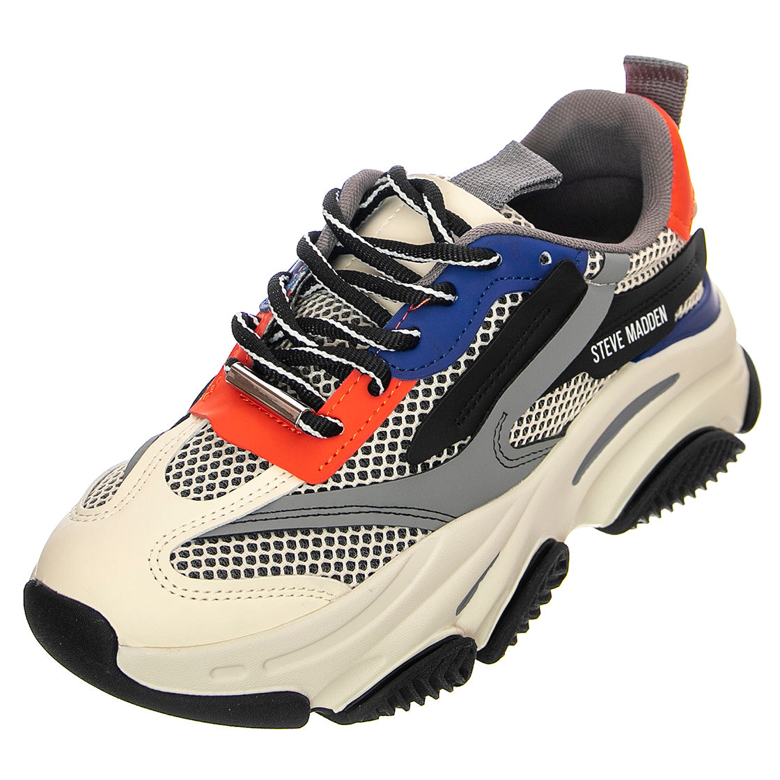 Possession Grey / Blue - Scarpe Stringate Profilo Basso Donna Grigio / Blu / Multicolore SMPPOSSESSION-GRWBLU . STEVE MADDEN 