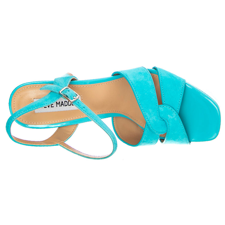 LAVISHER TEAL SUEDE BLUE - Sandali Donna Blu SMSLAVISHER-TEA . STEVE MADDEN 
