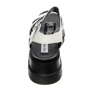 Pioneer White Leat - Sandali Donna Bianchi / Neri SMSPIONEER-WHI . STEVE MADDEN 