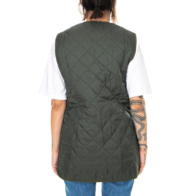 QUILTED WAISTCOAT ZIP IN LINER OLIVE/CLASSIC - Giacca Smanicata Uomo Marrone MLI0001-GN92-FW23 . BARBOUR 