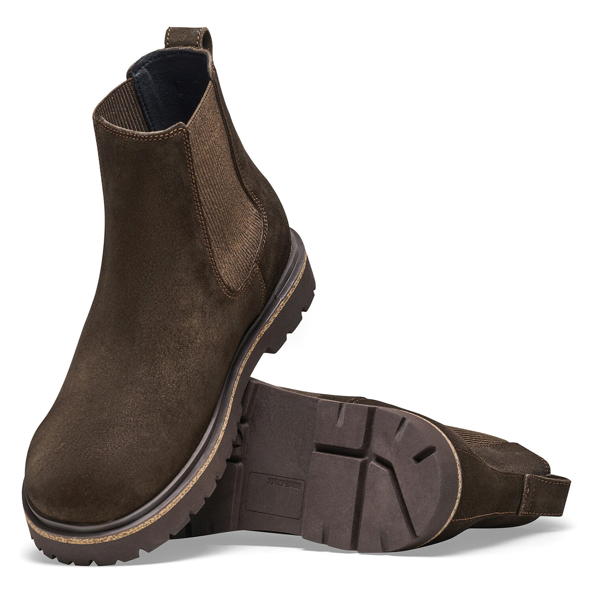 Highwood Slip On Men Mocca Suede Leather - Stivaletti Uomo Marroni 1025726 . BIRKENSTOCK 