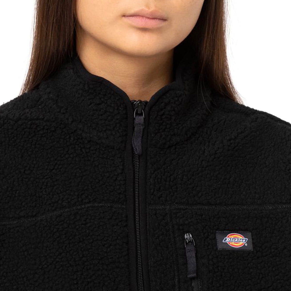 Mount Hope Fleece W Black - Giacca Invernale Donna Nera DK0A4YGNBLK1 . DICKIES 
