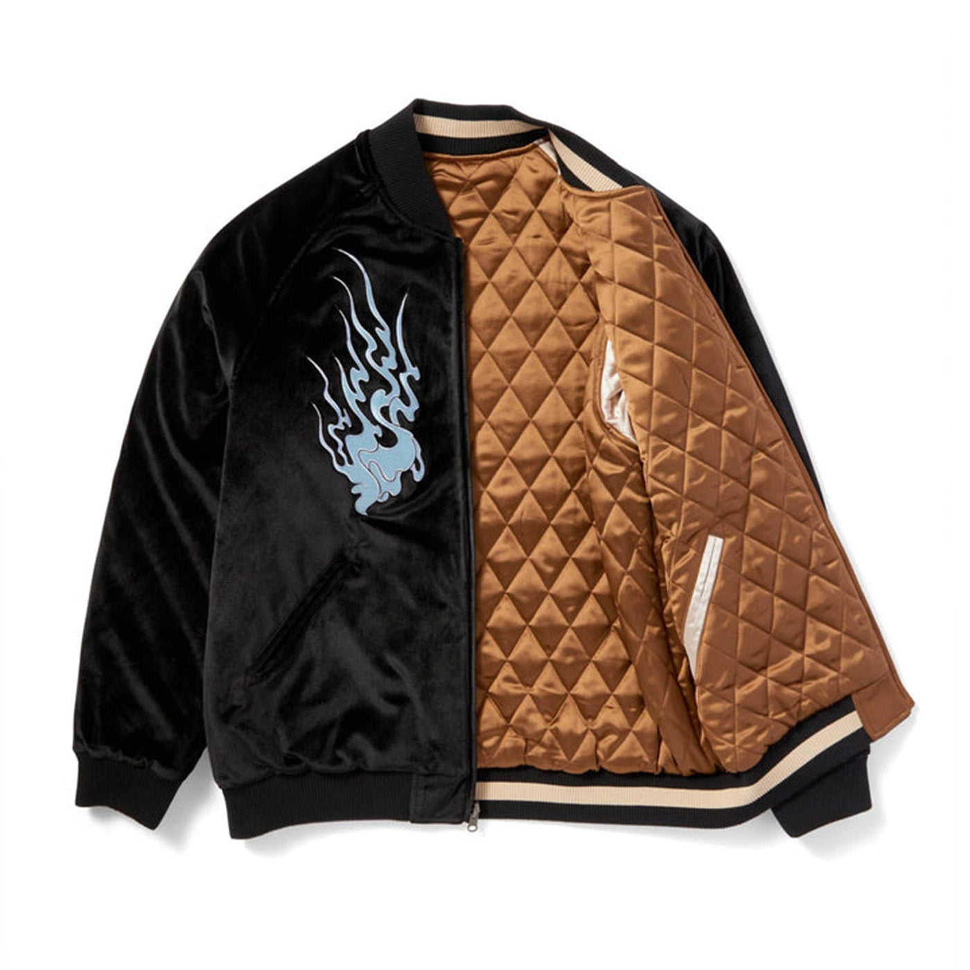 DESTRUCTIVE SKAJYAN JACKET BLACK - Giacca Bomber Uomo Nera JK00410-BLACK . HUF 