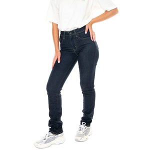 724 High Rise Straight Blue Wave Rinse Dark Indigo Worn In - Pantaloni Denim Jeans Donna Blu 18883-0227 . LEVIS 