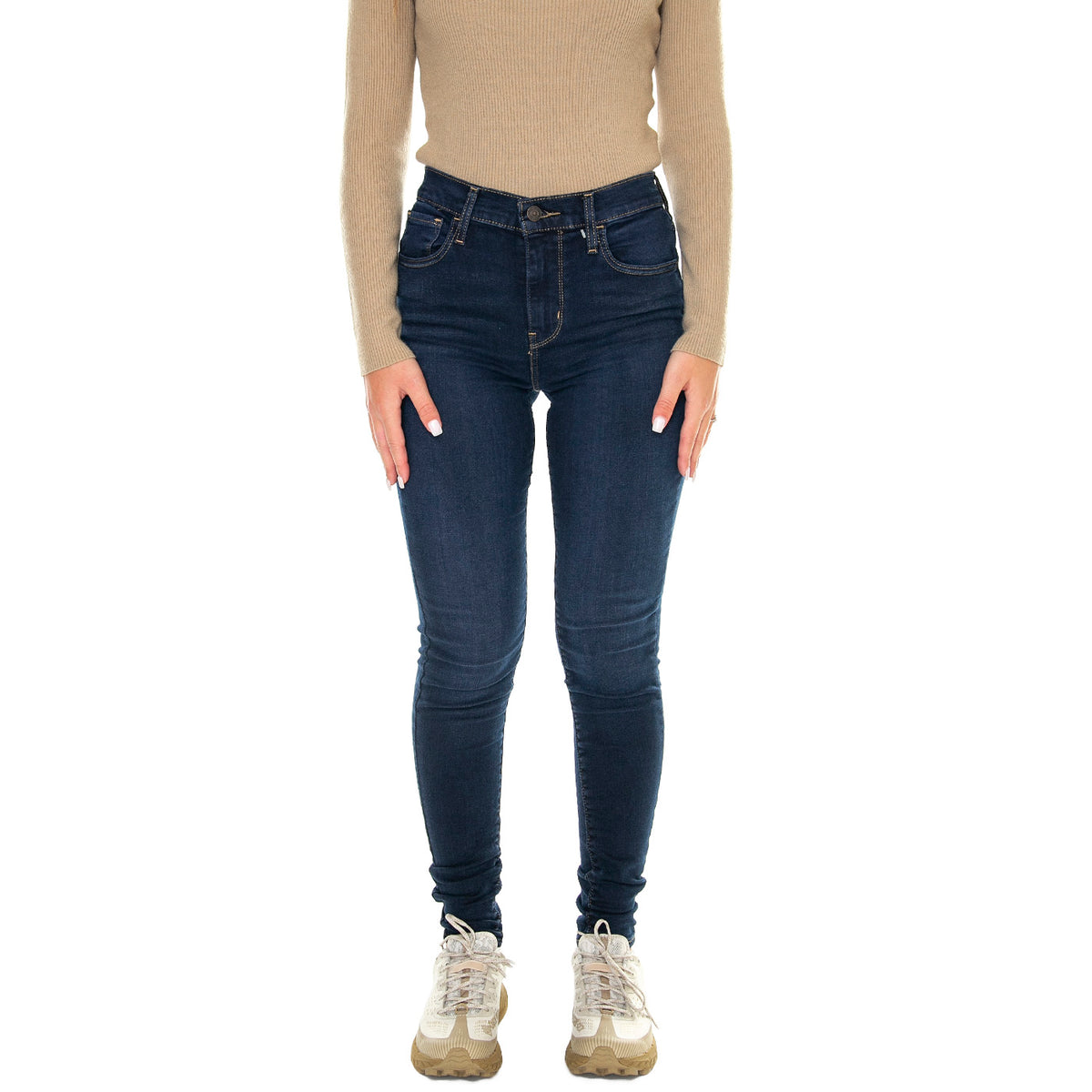 720 Hi Rise Super Skinny Pressured Into I Dark Indigo Worn In - Pantaloni Denim Jeans Donna Blu 52797-0345 . LEVIS 