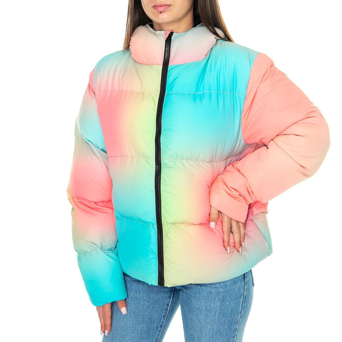 Glow Quilted Jacket All Over Print - Giacca Donna Multicolore Glow Quilted Jacket All Over Print . SANTA CRUZ 