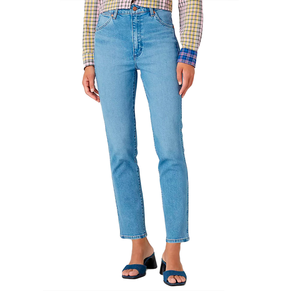 Walker No Intention Denim Pants - Pantaloni Denim Jeans Donna Blu W2HC68228 . WRANGLER 