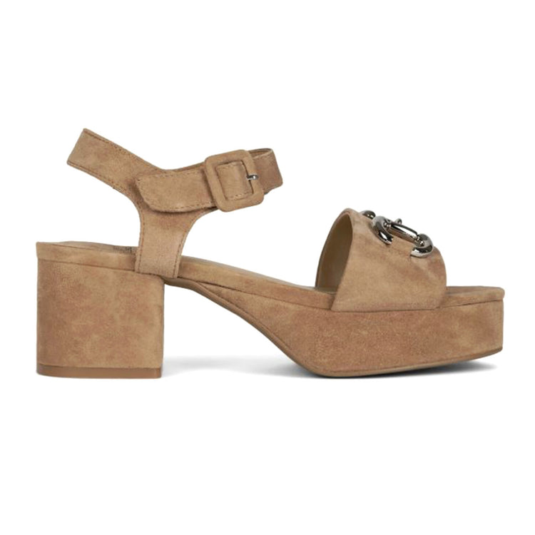 TIMELESS NATURAL SUEDE SILVER - Sandali con Zeppa in Legno Donna Beige JCSJCD-177-2-03-NATS . JEFFREY CAMPBELL 