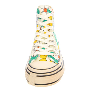 JC Play Endorphin-H Canvas Green / Yellow Multi Floral Shoes - Scarpe Donna Multicolore PLSJCD-037-2-19-GRN . JEFFREY CAMPBELL 