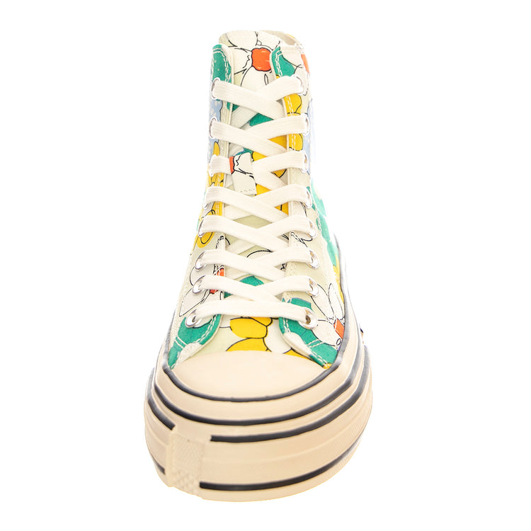 JC Play Endorphin-H Canvas Green / Yellow Multi Floral Shoes - Scarpe Donna Multicolore PLSJCD-037-2-19-GRN . JEFFREY CAMPBELL 