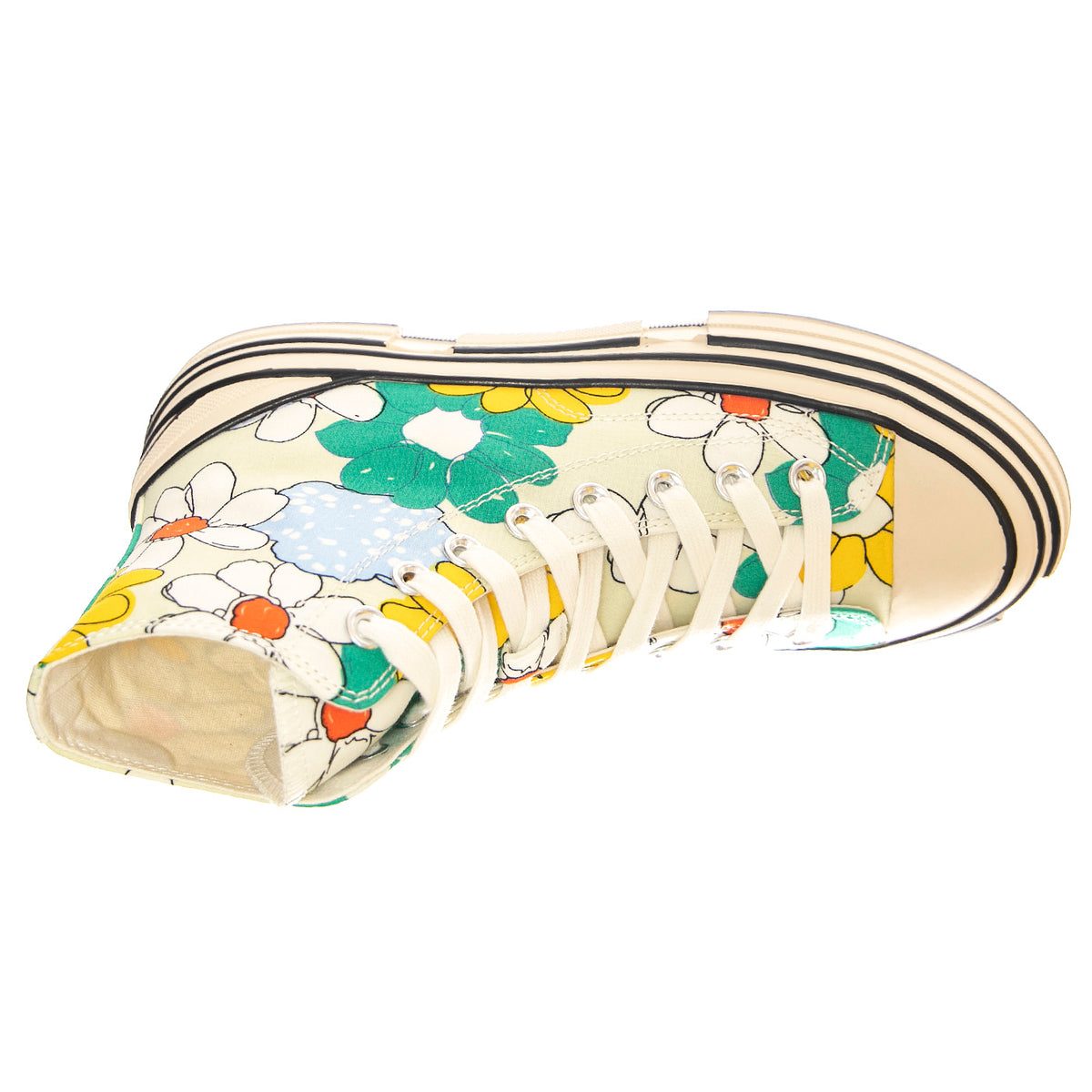 JC Play Endorphin-H Canvas Green / Yellow Multi Floral Shoes - Scarpe Donna Multicolore PLSJCD-037-2-19-GRN . JEFFREY CAMPBELL 