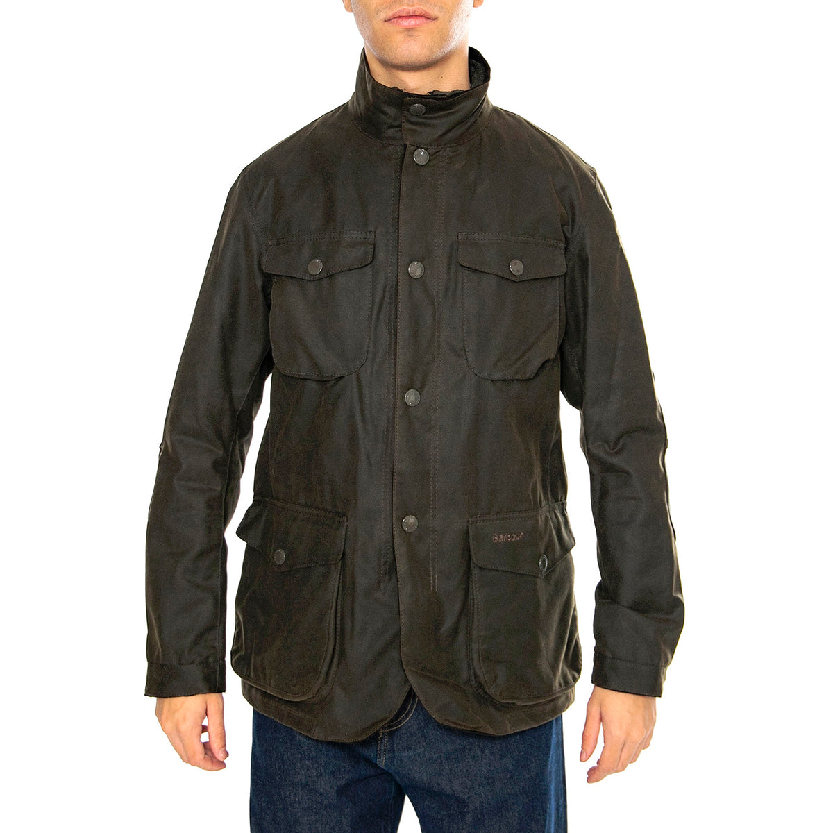 Ogston Wax Jacket Olive - Giacca Uomo Verde MWX0700-OL51 . BARBOUR 