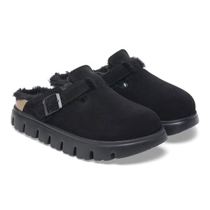Boston Chunky Shearling - Black - Sabot in Pelle Scamosciata Donna 1028453 . BIRKENSTOCK 
