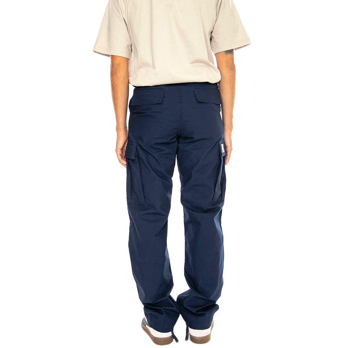 Regular Cargo Pant Air Force Blue rinsed - Pantaloni Uomo Neri I032467.29L02 . CARHARTT WIP 