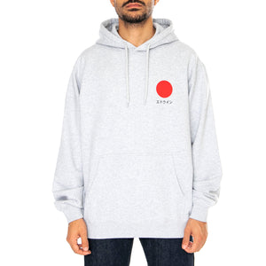 Japane Sun Hoodie Sweat Grey Marl - Felpa con Cappuccio Uomo Grigia I034187.DF.67.-DF.67 . EDWIN 
