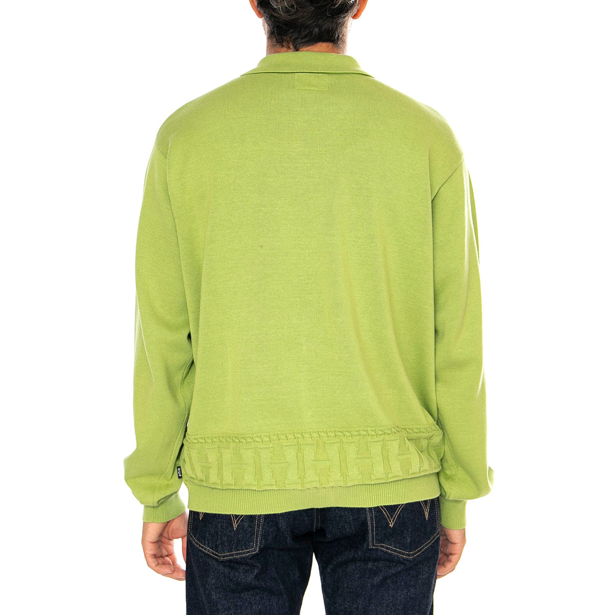 Towner L/S Knit Top PIstachio - Cardigan Uomo Verde KN00508-PSTCH . HUF 