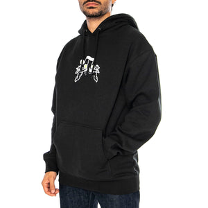 Song P/O Hoodie Black - Felpa Girocollo Uomo Nera PF00681-BLACK . HUF 