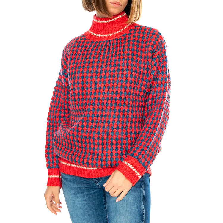 Jersey Rombo Azul Electrico - Maglione Donna Multicolore 15010306 . MD'M 