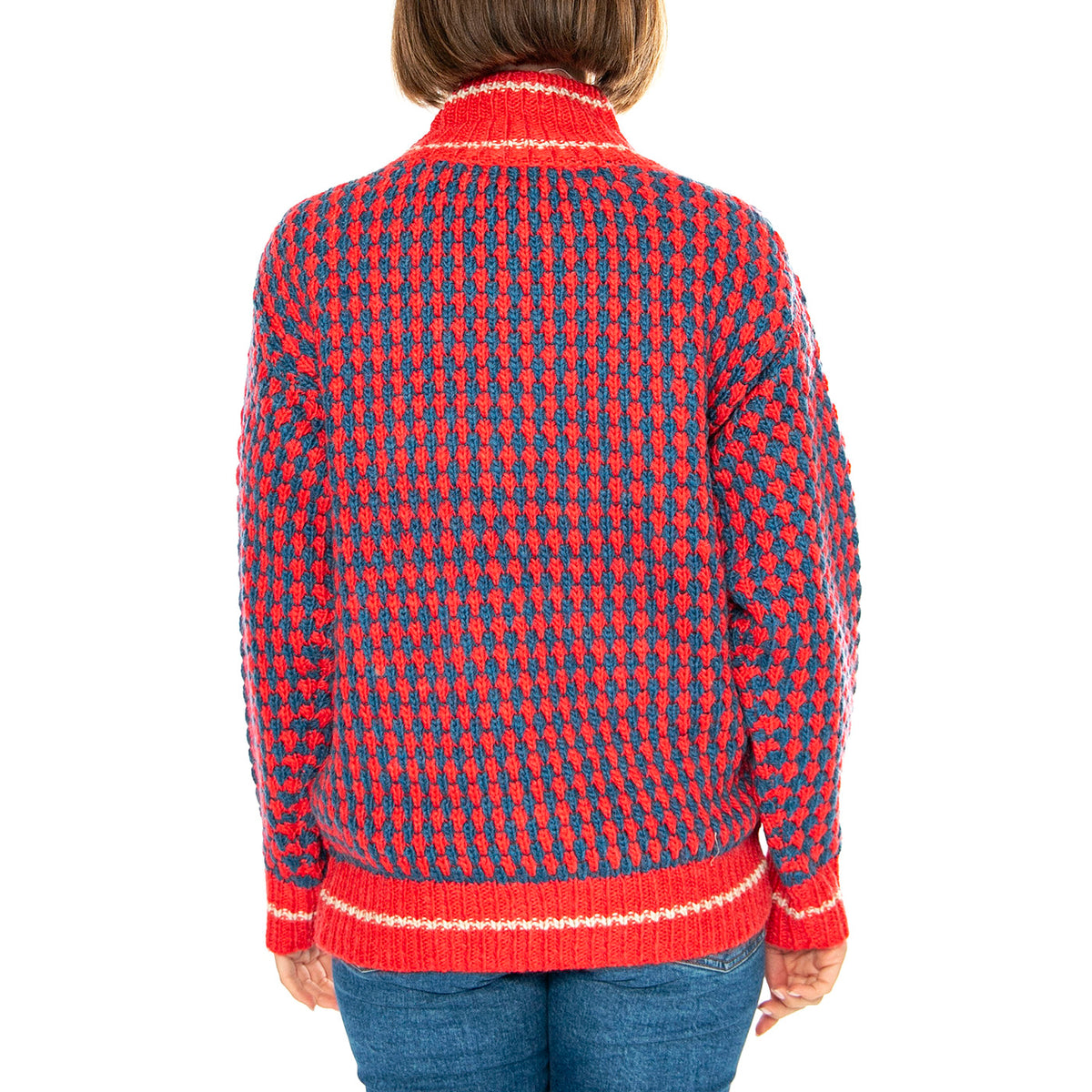 Jersey Rombo Azul Electrico - Maglione Donna Multicolore 15010306 . MD'M 