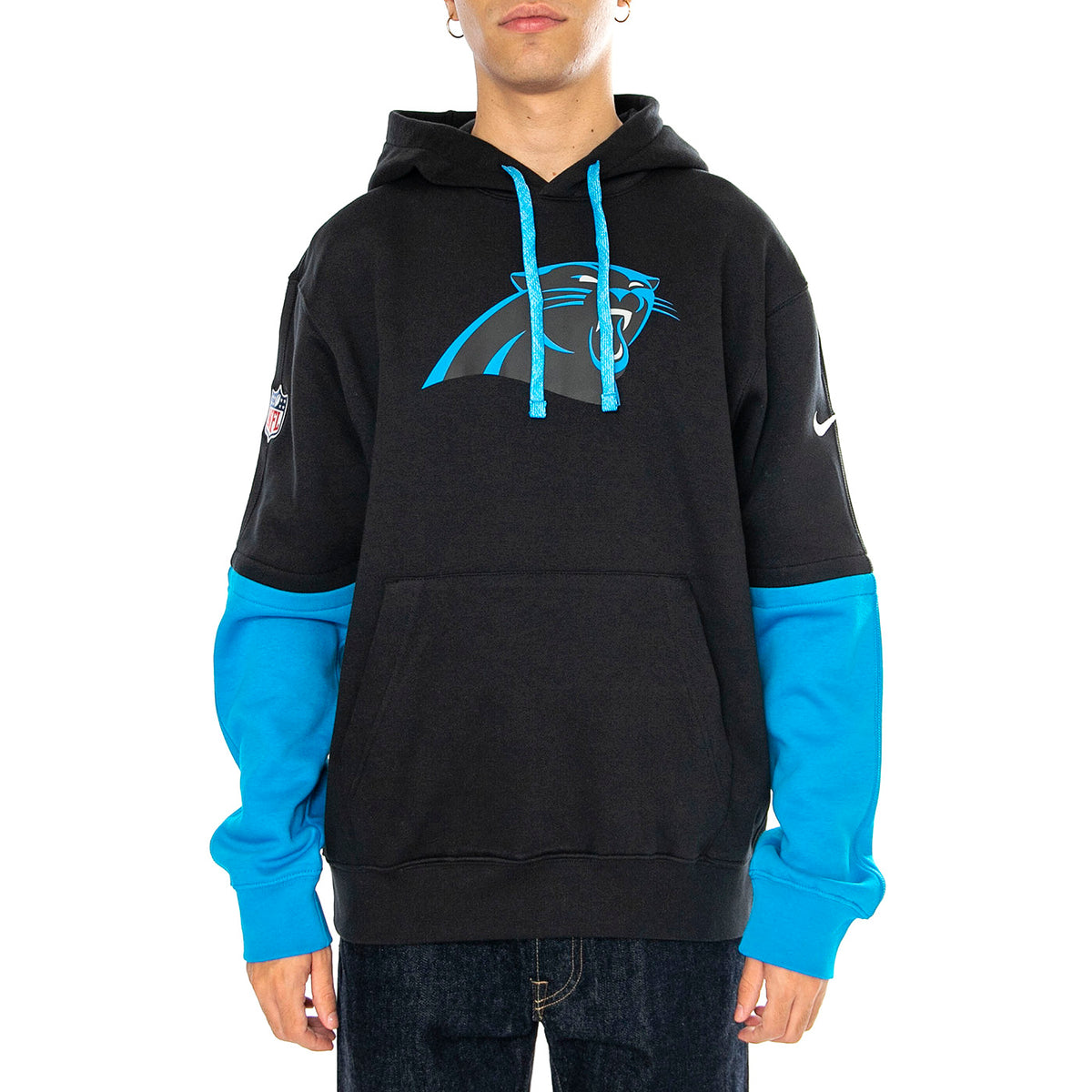 Nike Club Hoodie Black / Multi - Felpa Uomo Nera 02F2-092N-9D-87G . NIKE 