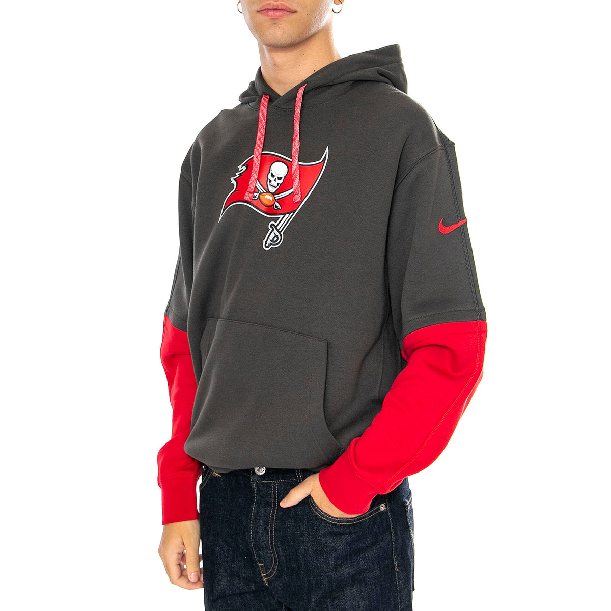 Nike Club Hoodie Black / Grey - Felpa Uomo Nera 02F2-964Z-8B-87G . NIKE 