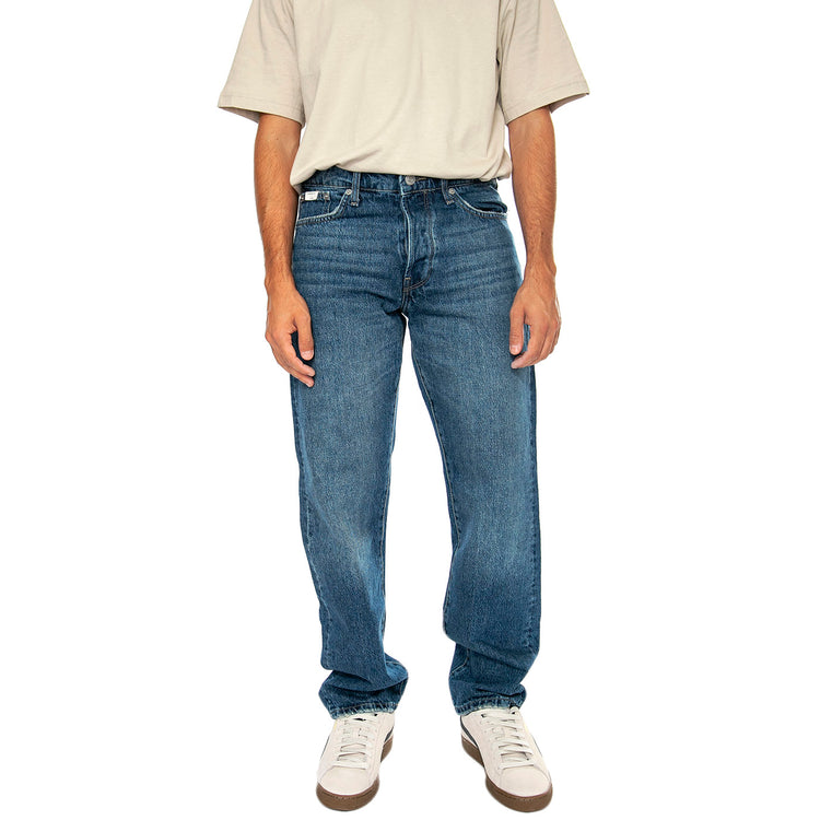 Onsedge Straight Dark Blue Denim - Pantaloni Denim Jeans Uomo Blu 22026985-DNM . ONLY & SONS 
