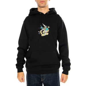 Sommer Sparrow Front Black - Felpa Uomo Nera SCA-HDY-6313 . SANTA CRUZ 