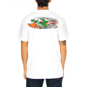 Meek Concrete Slasher XL White - Maglietta Girocollo Uomo Bianca SCA-TEE-11662 . SANTA CRUZ 