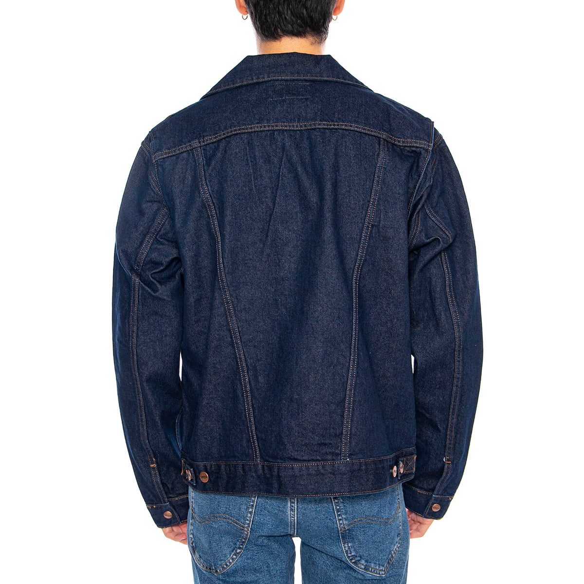 124MJ Rinse Jacket - Giacca Denim Jeans Uomo Blu 112341042-BLUE . WRANGLER 