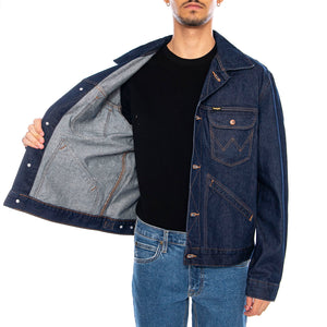 124MJ Rinse Jacket - Giacca Denim Jeans Uomo Blu 112341042-BLUE . WRANGLER 