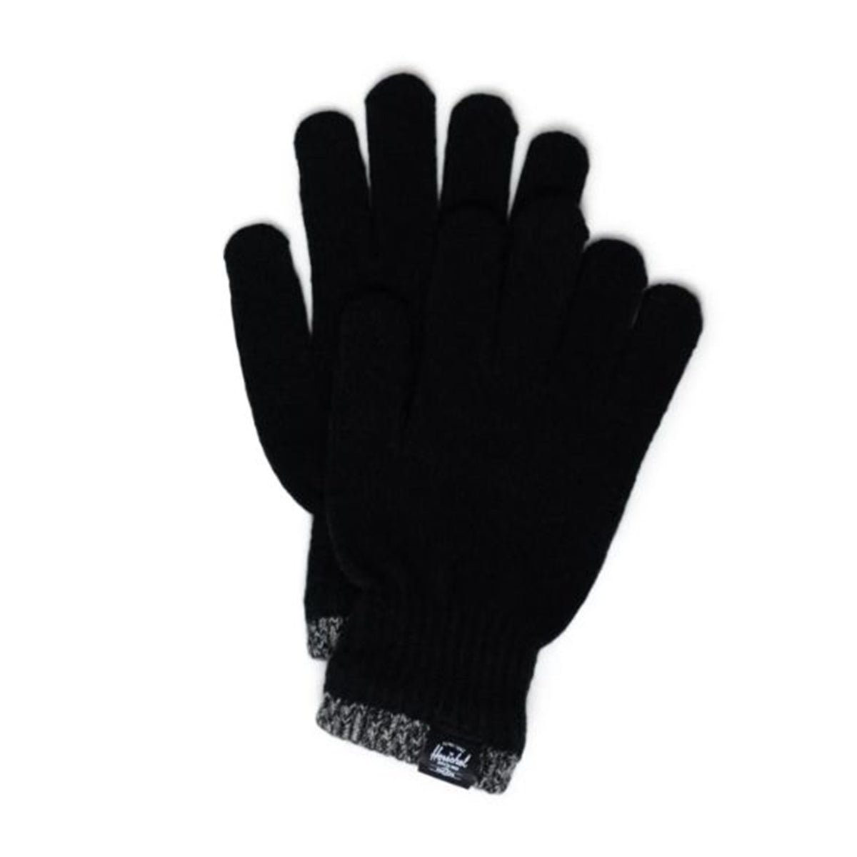 Elmer Gloves Stripe Black - Guanti a Moffola Neri 50216-00001-OS . HERSCHEL 