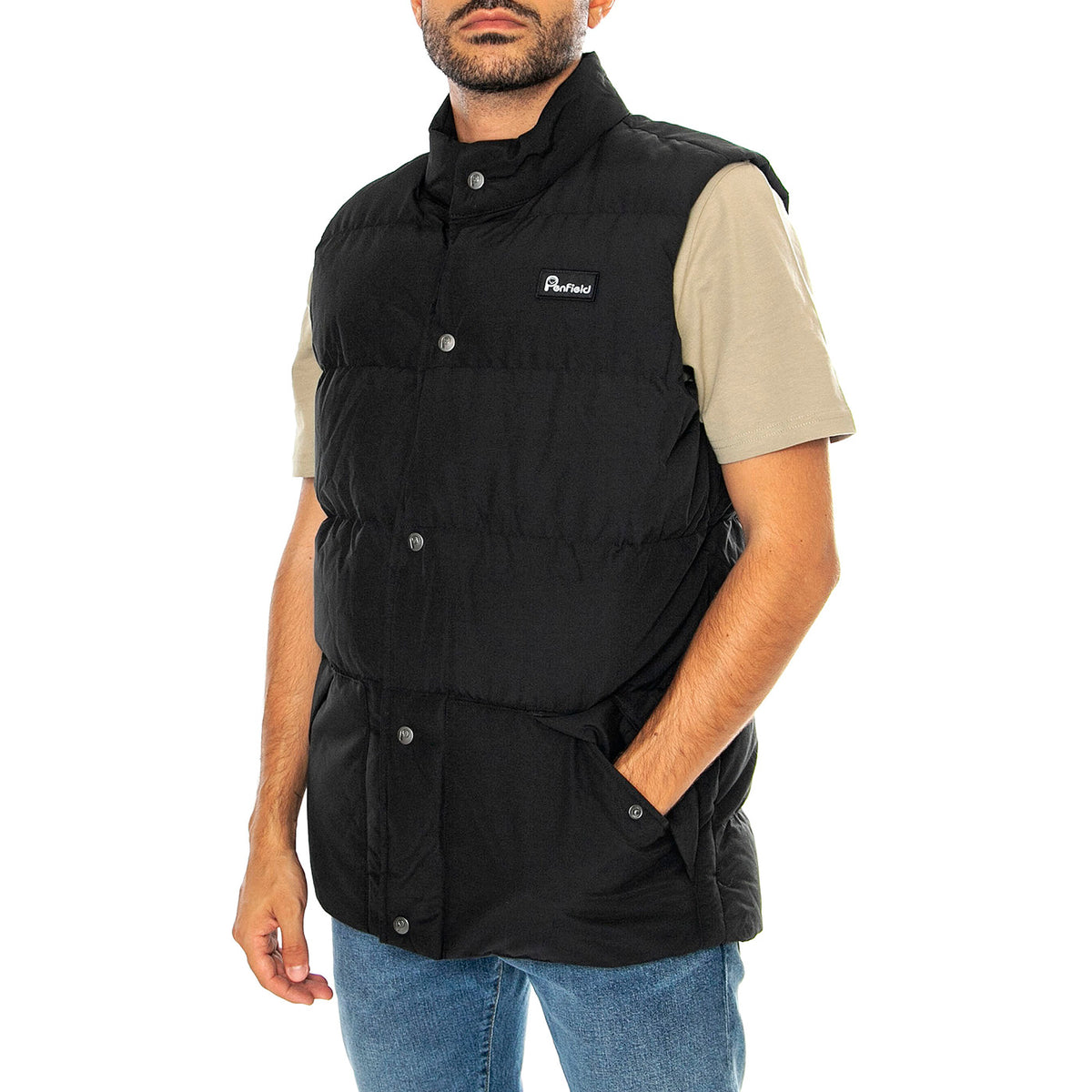 Outback Vest Black - Giacca Smanicata Uomo Nera PFD0256-023 . PENFIELD 