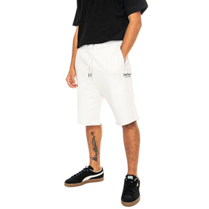Hudson Script Sweat Short Nimbus Cloud - Bermuda in Felpa Uomo Grigi PFD0361-F57 . PENFIELD 